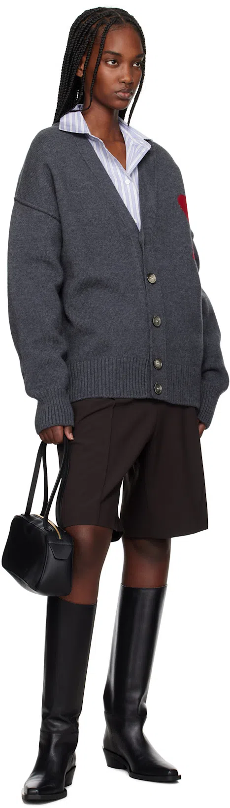 PROENZA SCHOULER Bronco Leather Tall Boots In Black