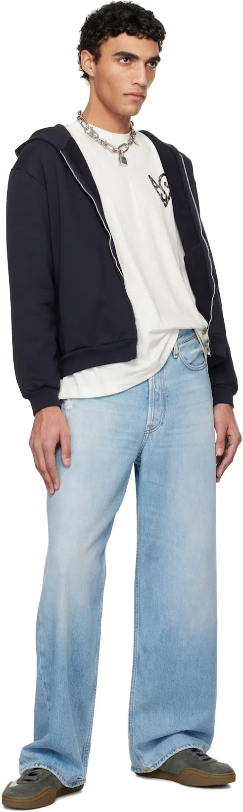 ACNE STUDIOS Men Leather Low-top Sneakers In Multi