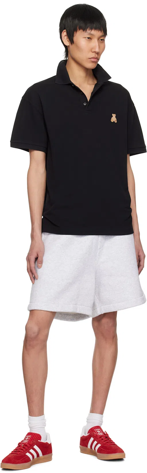 ADIDAS ORIGINALS Red Calf Leather Bos Taurus Low Top Sneakers In Multi