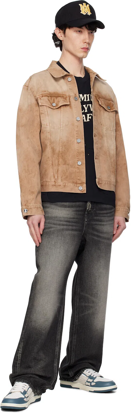 AMIRI Debossed Ma Quad Skel Top Low In Vintage Blue