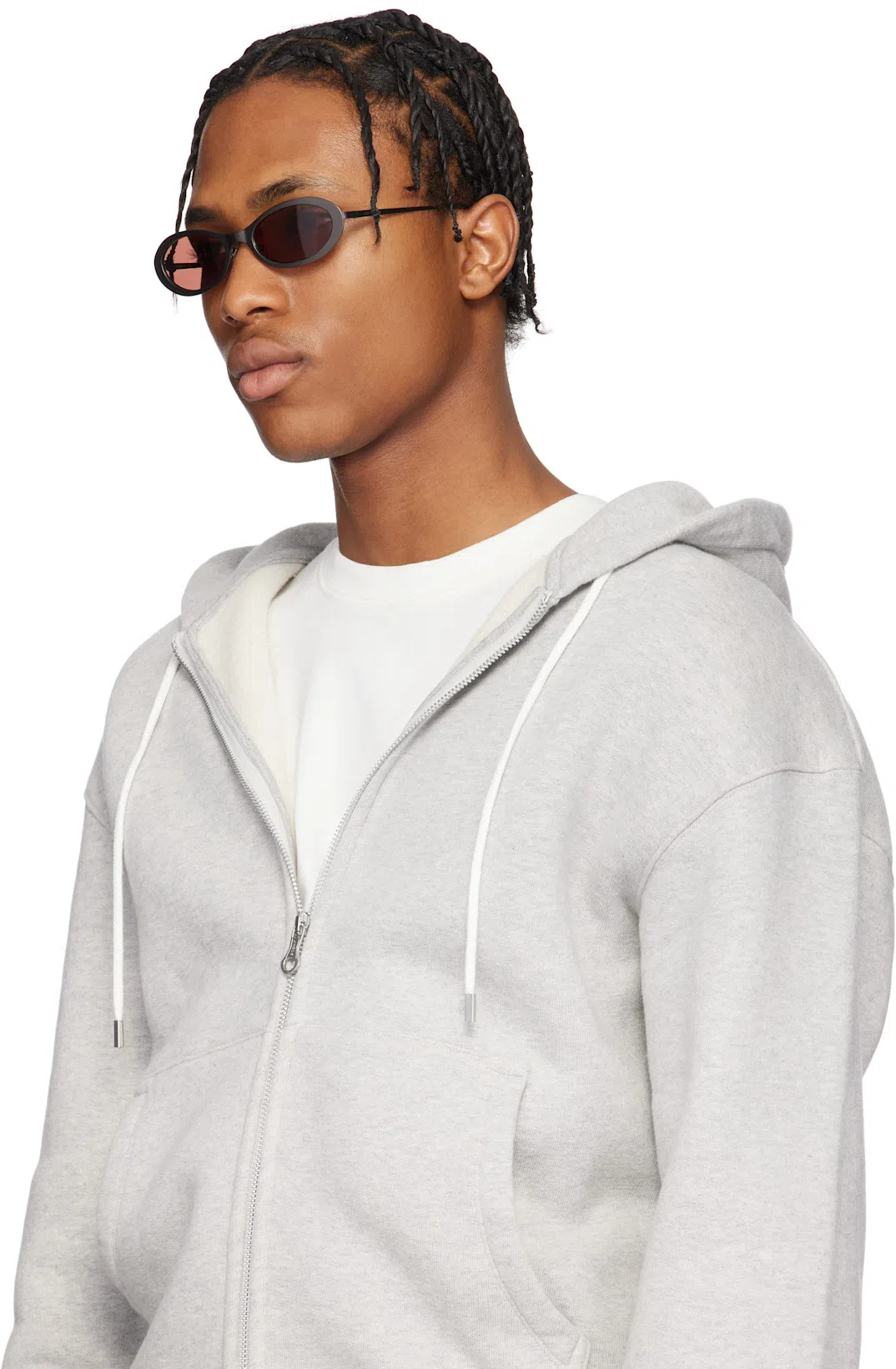 OUR LEGACY Hooded Grey Organic Cotton Sweatshirt In Gray
