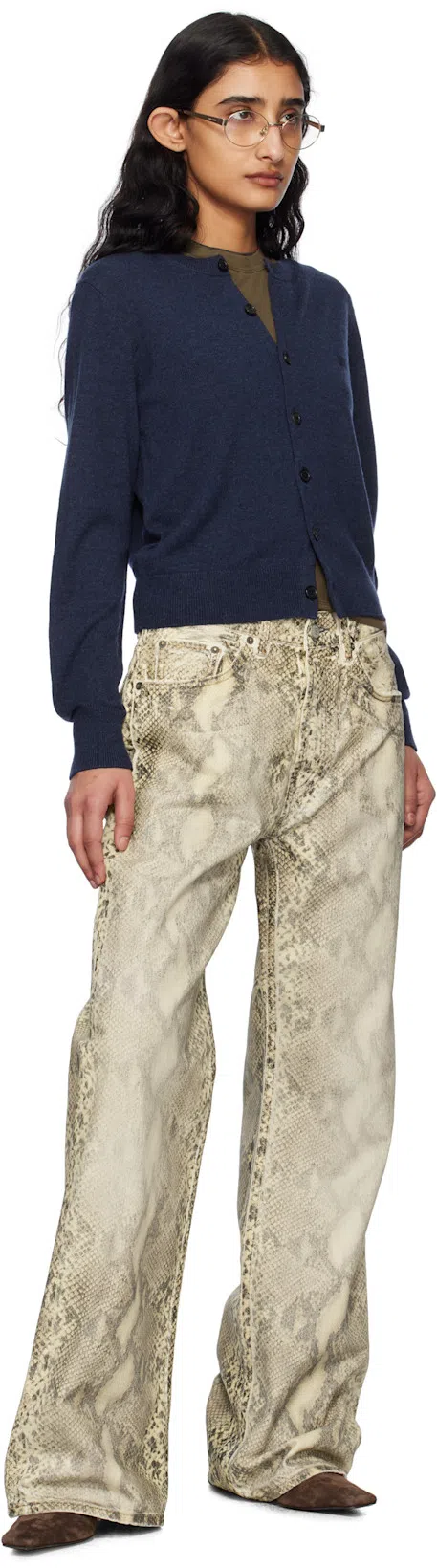 KHAITE Ona Ankle Boots In Multi