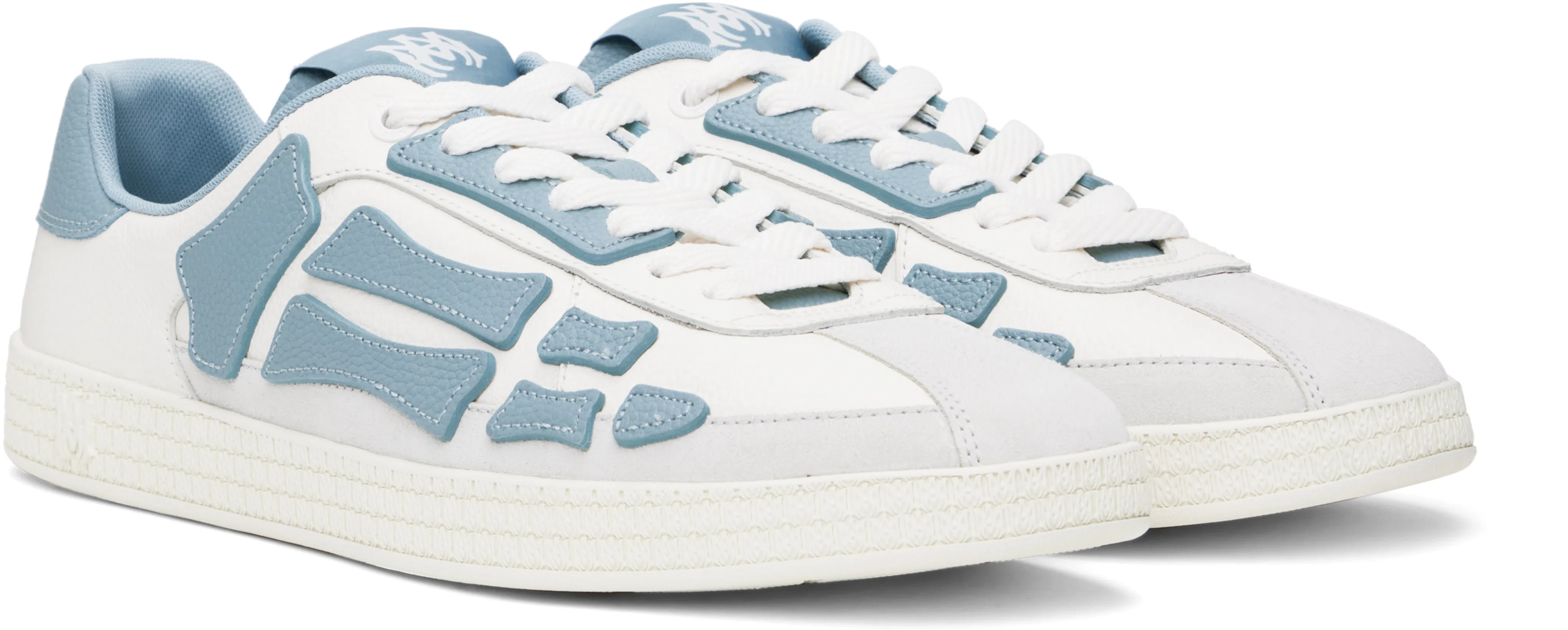 AMIRI 'city' Beige Crewneck T-shirt With Logo Detail On The Front And Maxi Logo Print On The Rear