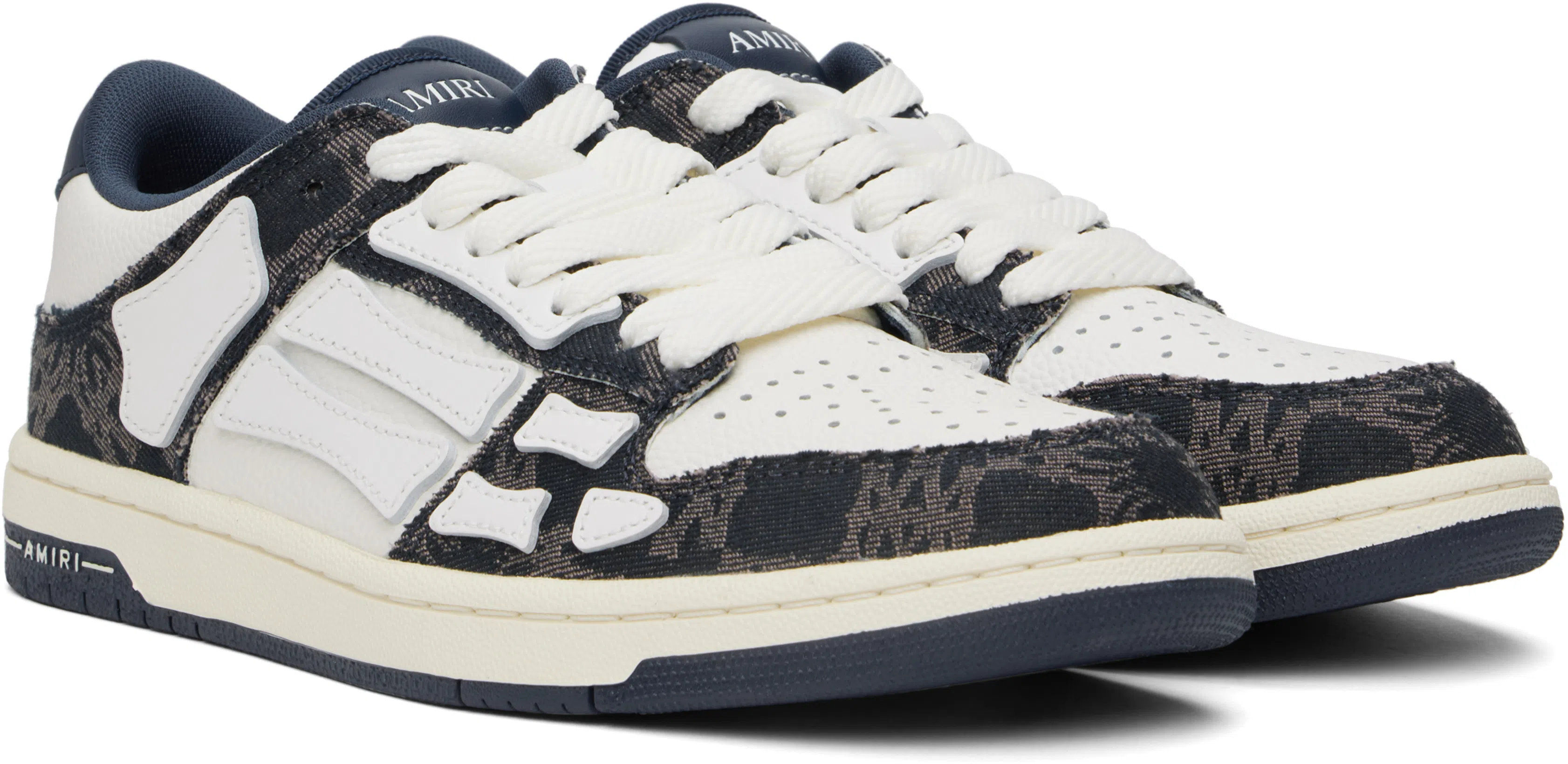 AMIRI Skel Top Low Sneakers In Black