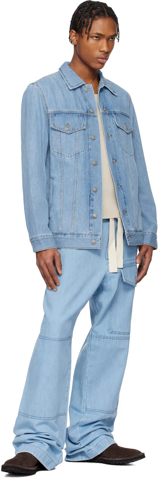 DRIES VAN NOTEN Brown Suede Desert Boots In 704 Dark Brown