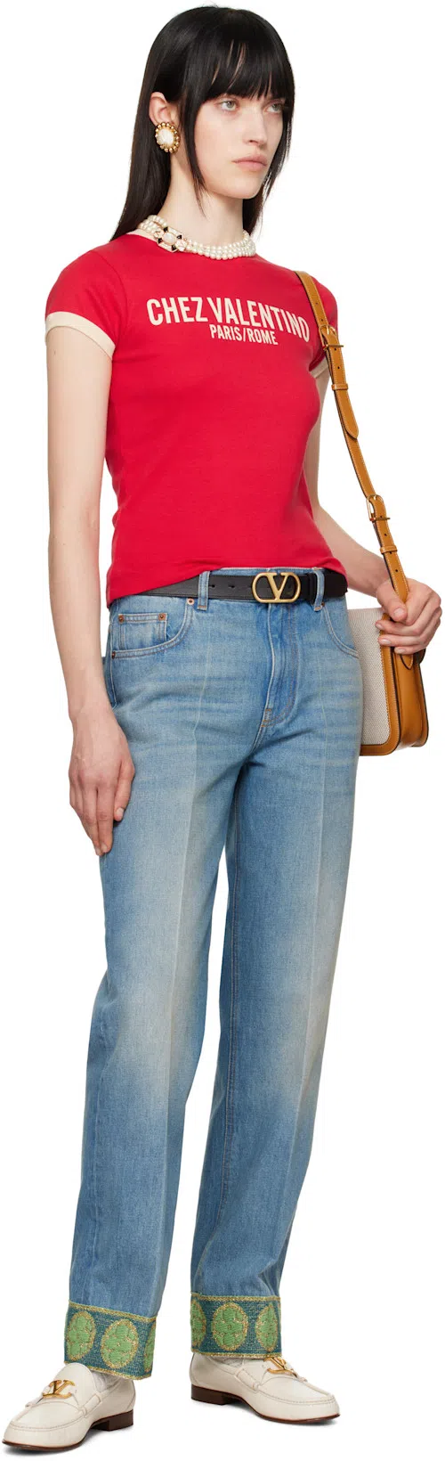 VALENTINO Garavani Red Cotton T-shirt