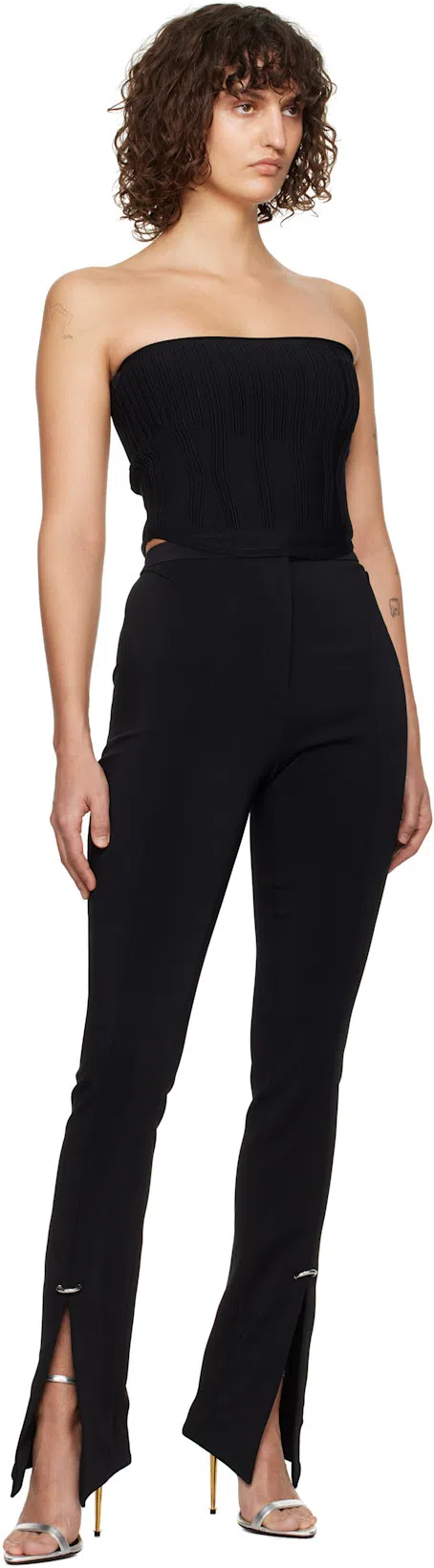 MUGLER Piercing Detail Pant In Black