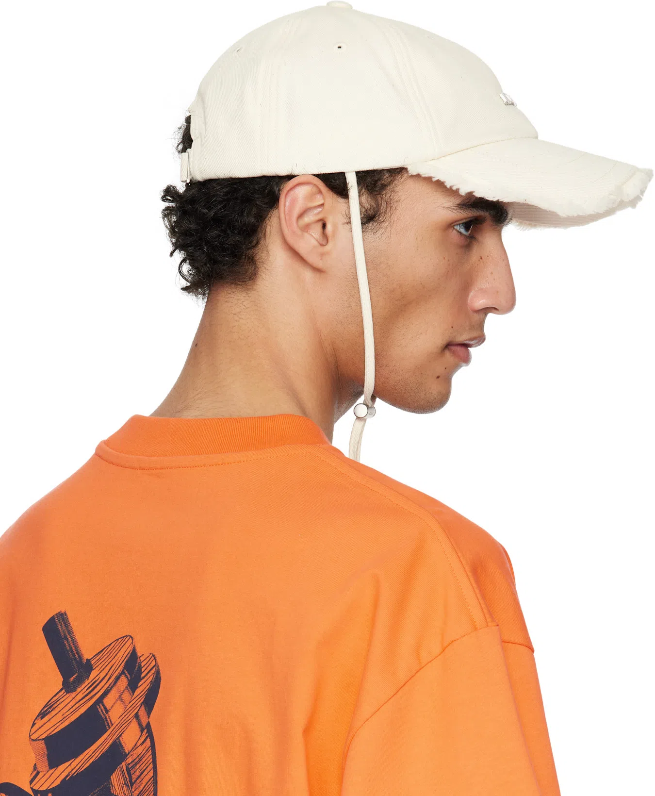 JACQUEMUS Orange 'the Haltères' T-shirt In 7az Athletic Club Or