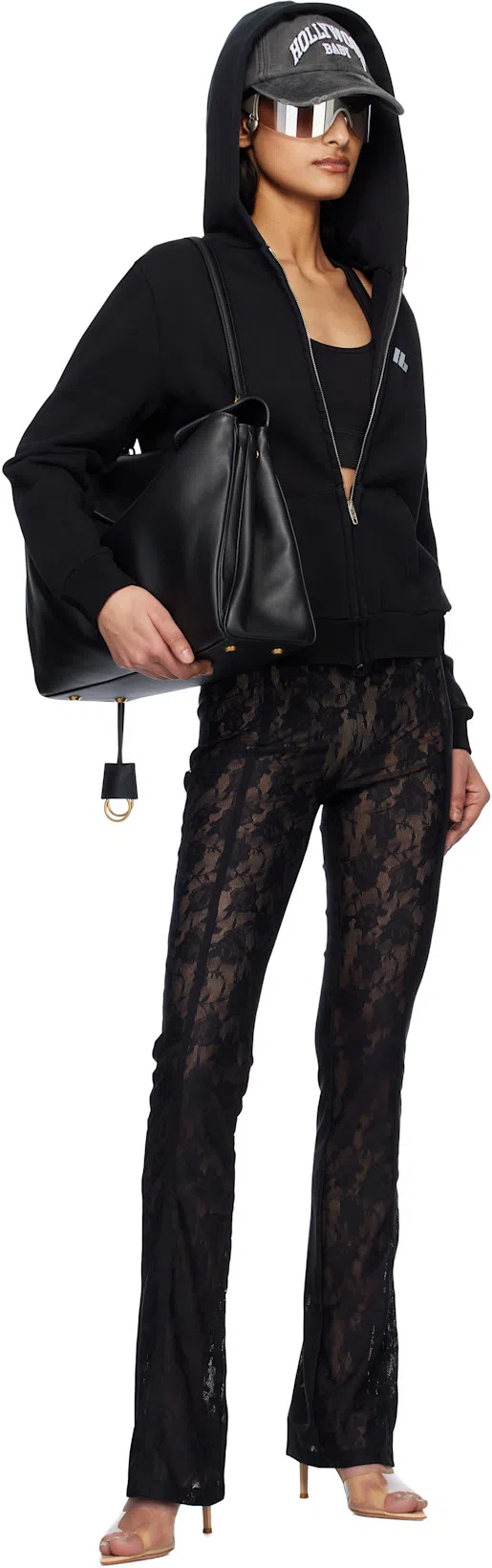 BALENCIAGA Rodeo Medium Smooth Leather Hand Bags In Black