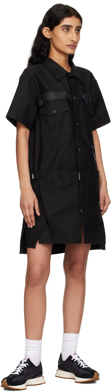 NEW BALANCE Black Low Top Sneakers With Logo Detail On The Side In Suede Unisex