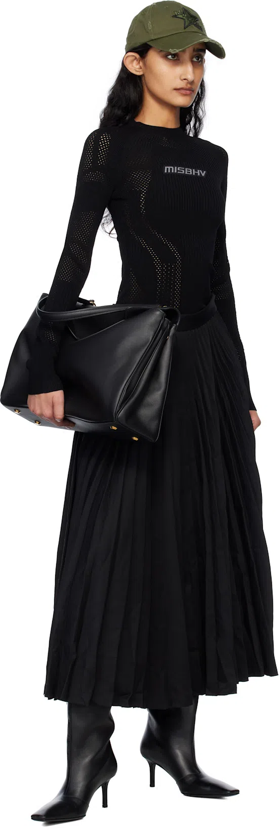 BALENCIAGA Rodeo Medium Smooth Leather Hand Bags In Black