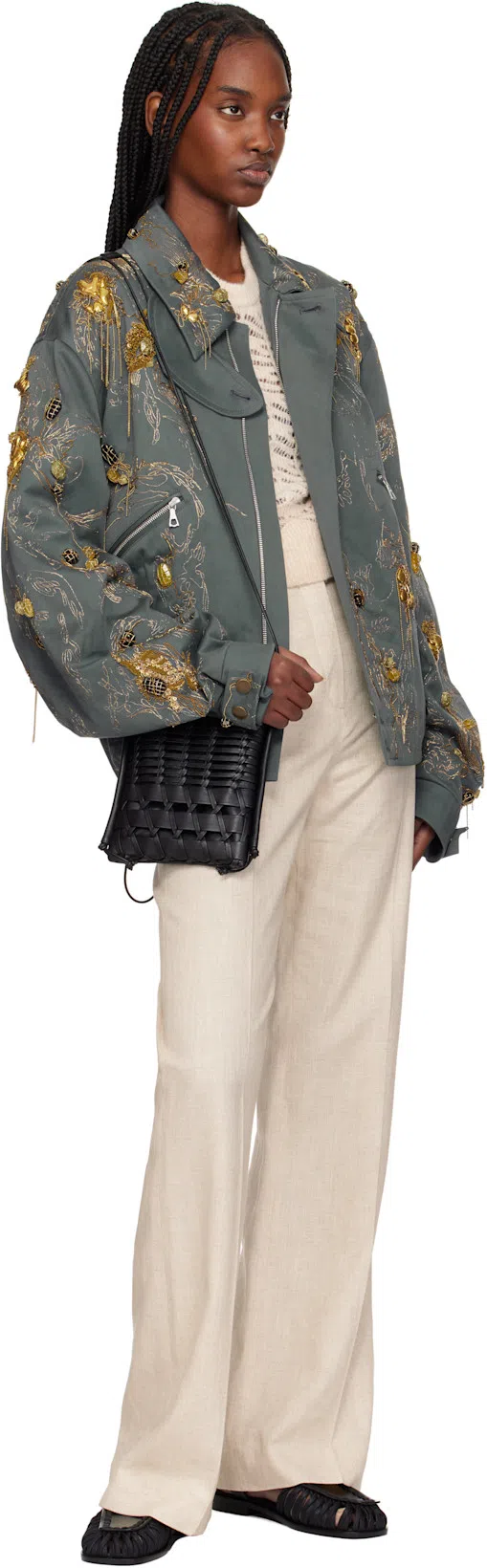 HEREU Wing Sandal In Black