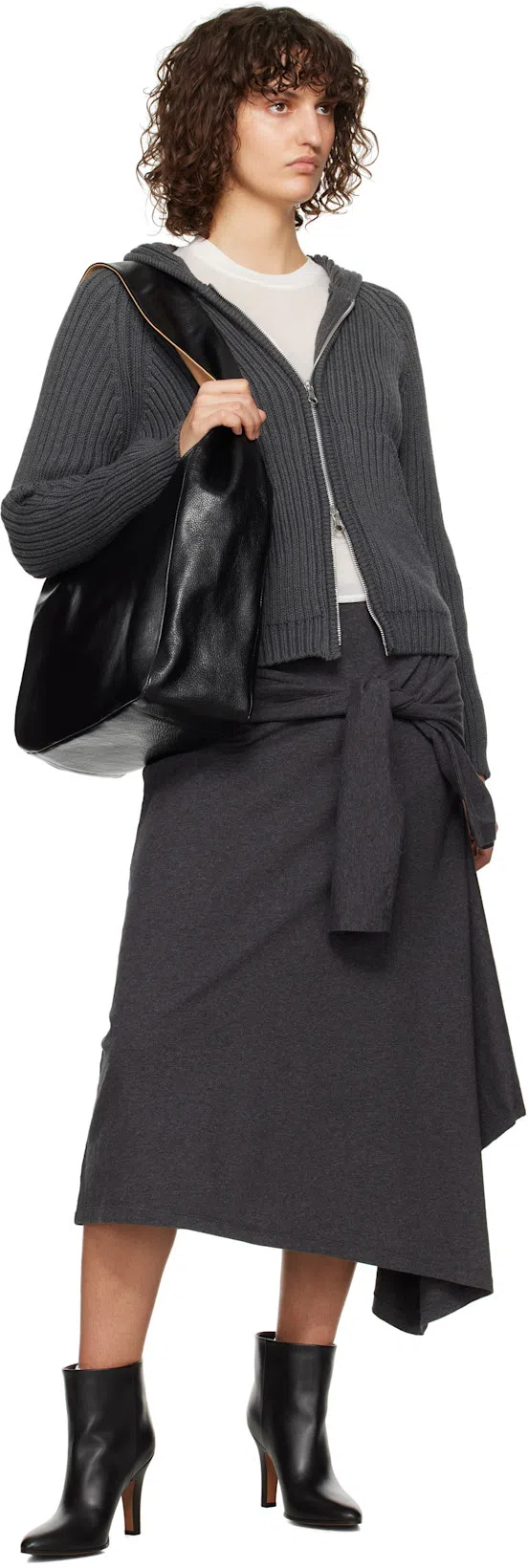 THE ROW Black Prudens Boots In Blk Black