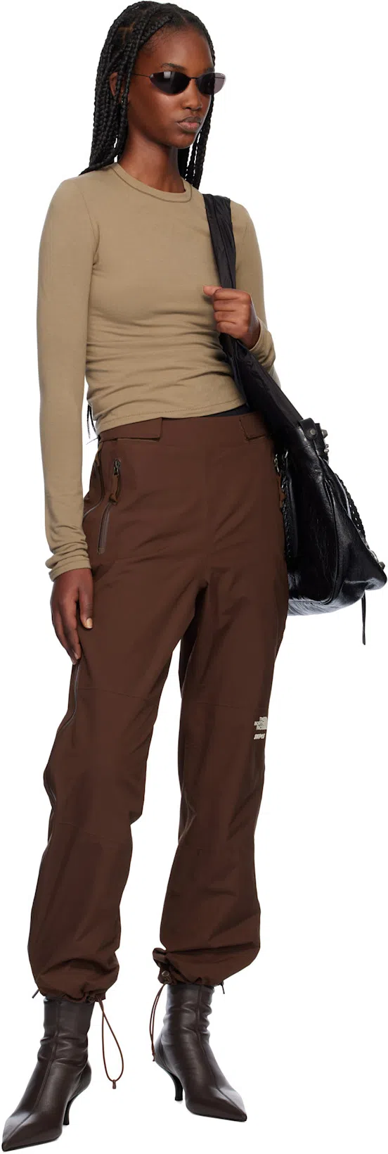 TOTÊME Womens Toteme Pointed-toe Leather Heeled Ankle Boots In Black