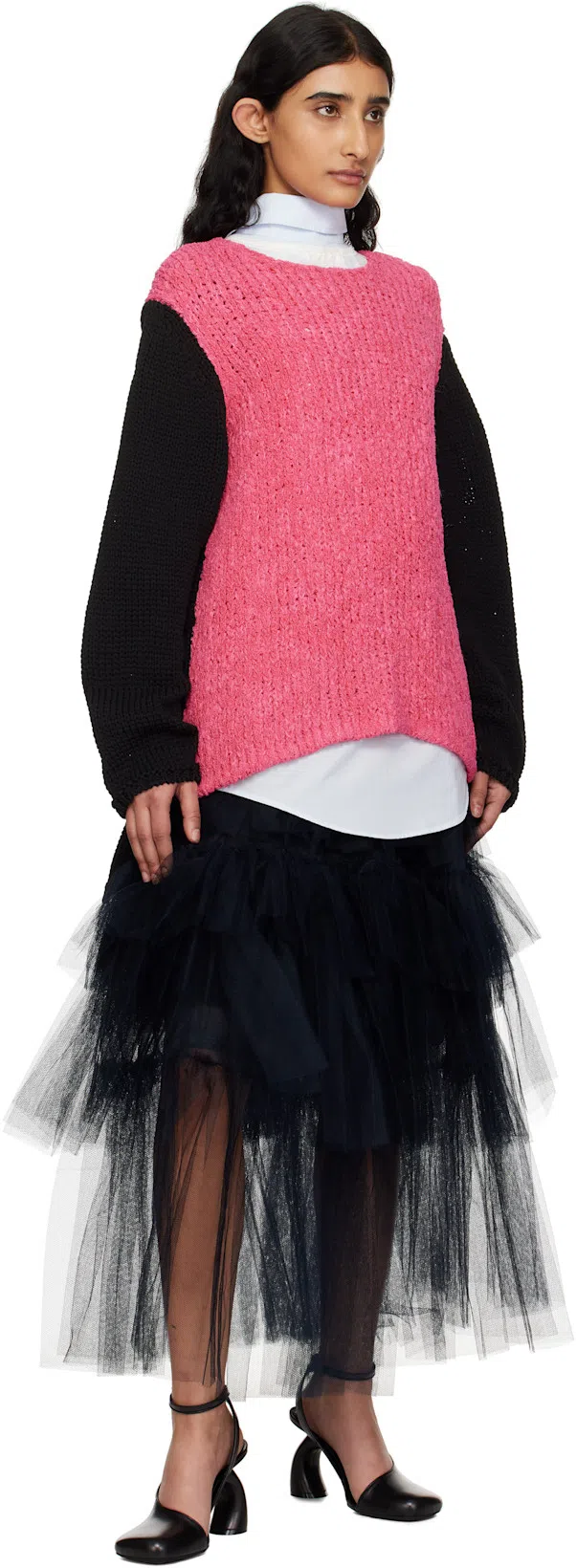 MAISON MARGIELA Multilayer Cotton Top In White