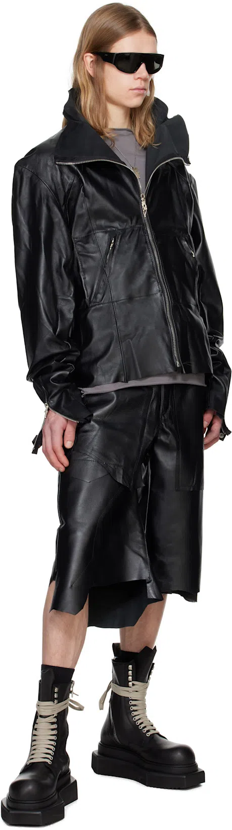 RICK OWENS Army Cyclops Turbo High-top Platform Boots In Black