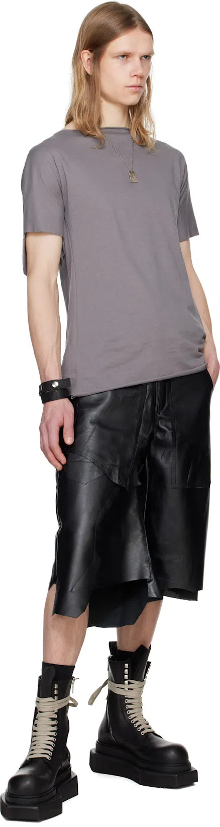 RICK OWENS Army Cyclops Turbo High-top Platform Boots In Black