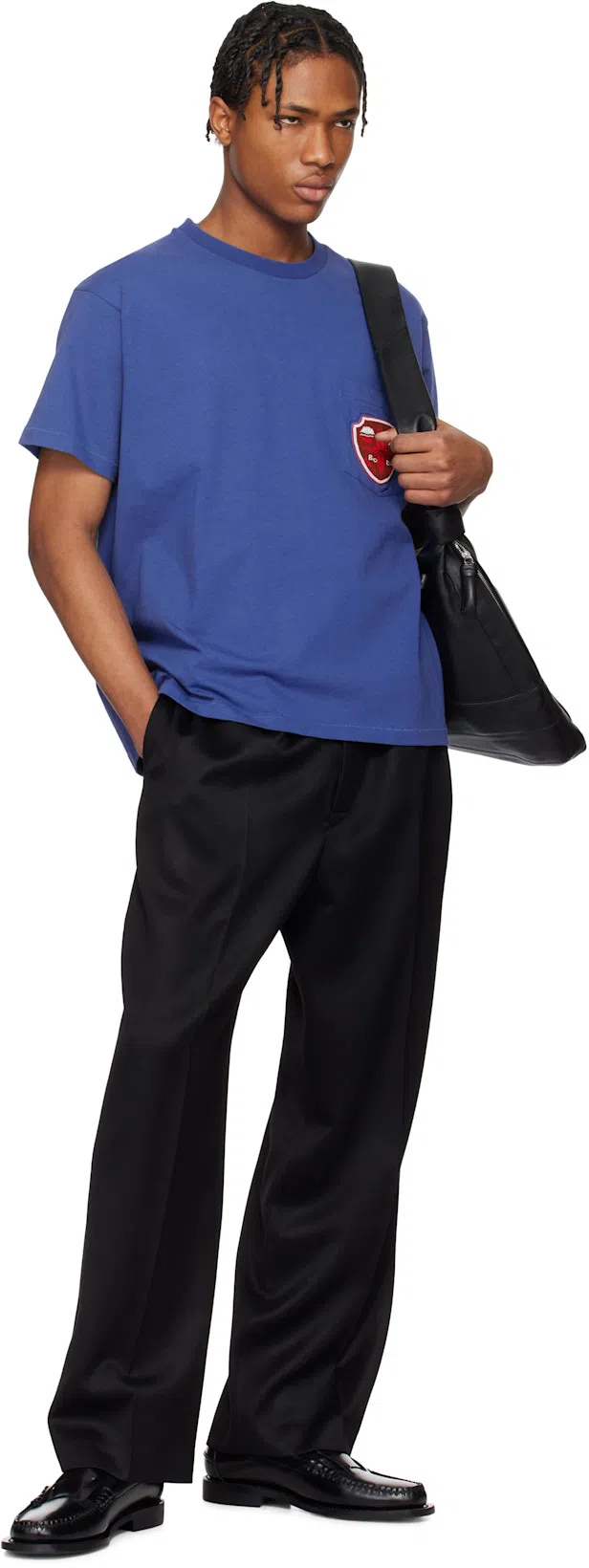 BODE Logo-embellished Cotton-jersey T-shirt In Blue