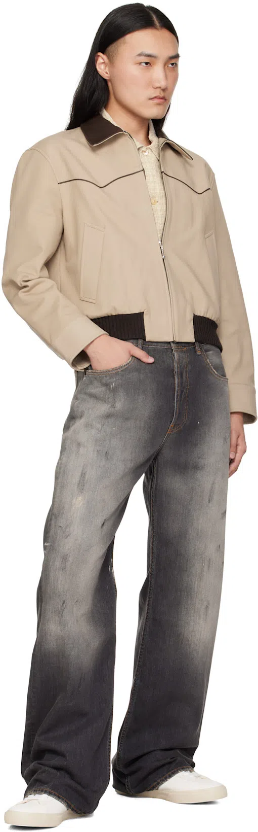 VEJA White And Khaki Campo Sneakers