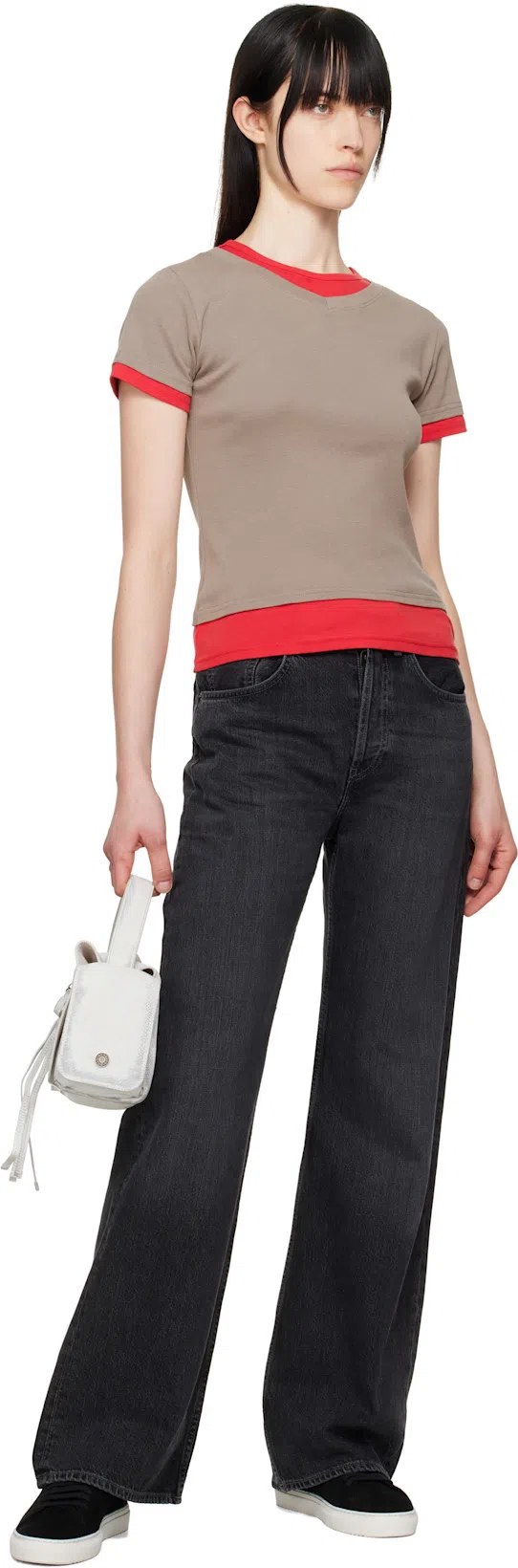 ACNE STUDIOS Balmain Balmain Grey High-neck Wool Sweater With Gold Buttons In Gray