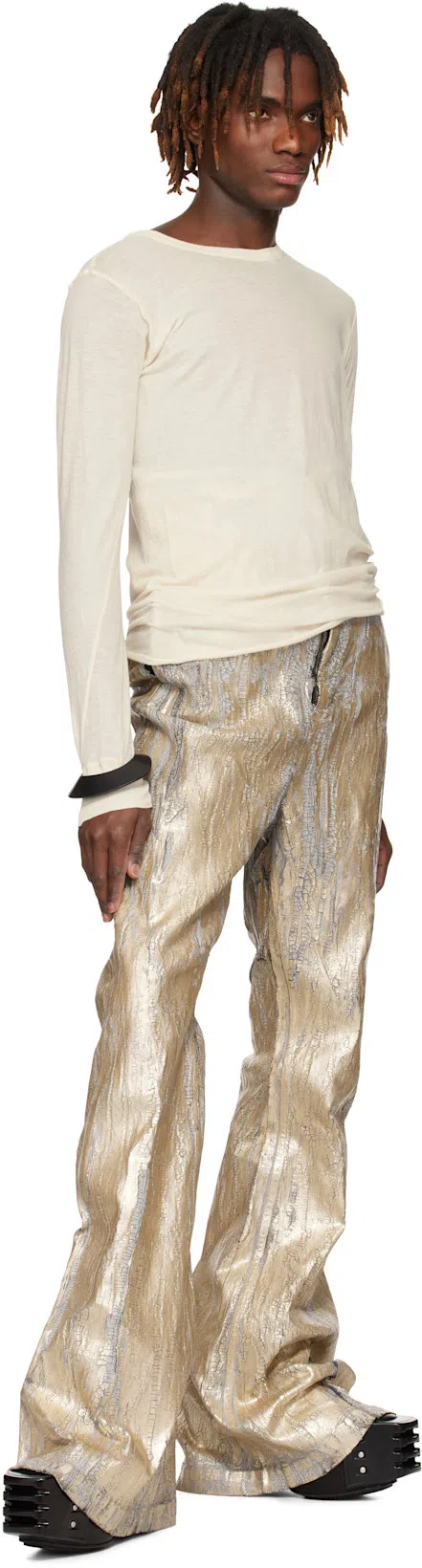 RICK OWENS Black Hollywood Grilled Kiss 45 Chelsea Boots In 90 Black/clear