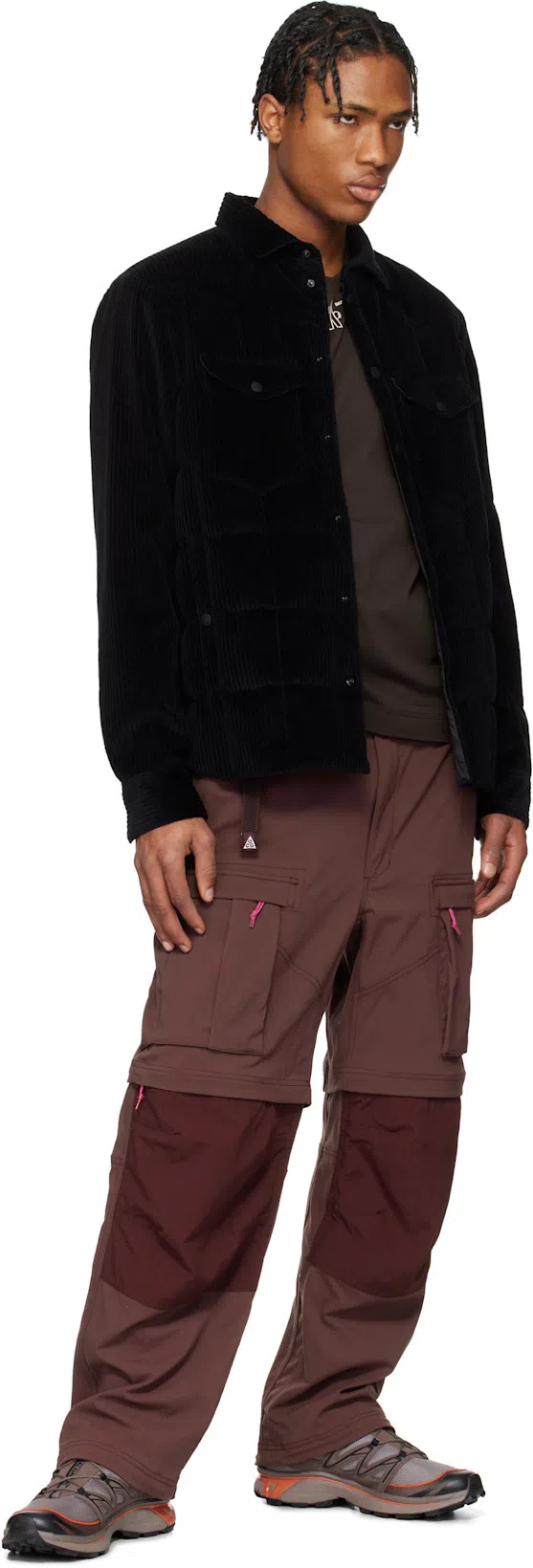 MONCLER Grenoble Crewneck T-shirt Embroidery Detail In Black