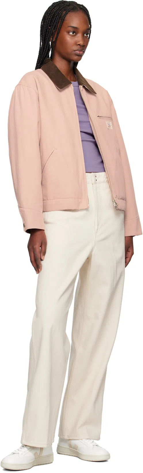 VEJA V-12 Calfskin Sneakers In White