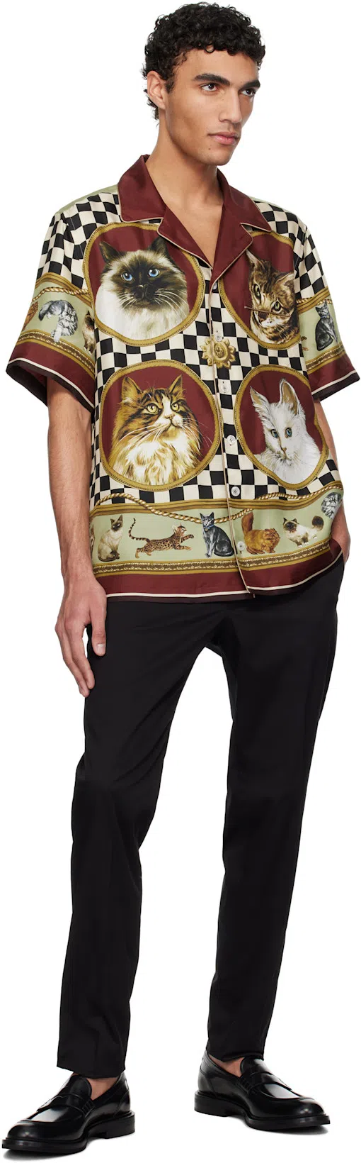 DOLCE & GABBANA Black Brushed Calfskin Loafers In Nero