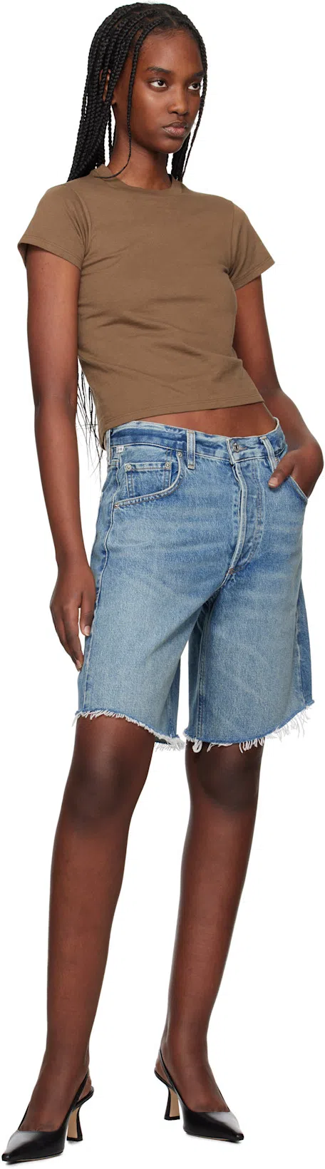 THE ROW Tori Cotton-jersey T-shirt In Neutral