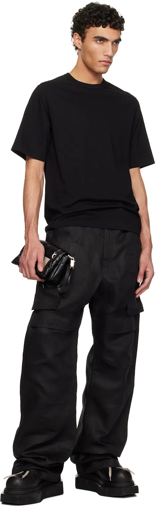 RICK OWENS Army Cyclops Turbo High-top Platform Boots In Black