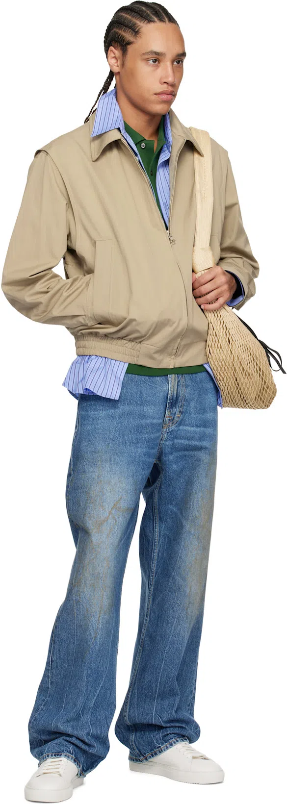 LACOSTE Stretch Pique Short-sleeve Slim Fit Polo Shirt In Green