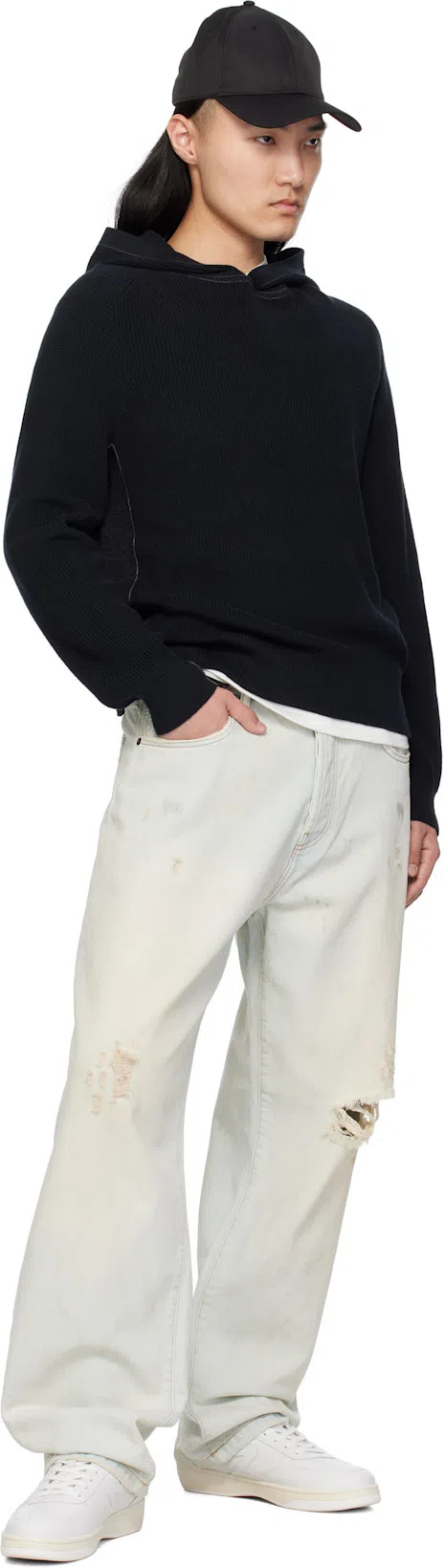 RAG & BONE White Cotton Classic Short Sleeve Henley