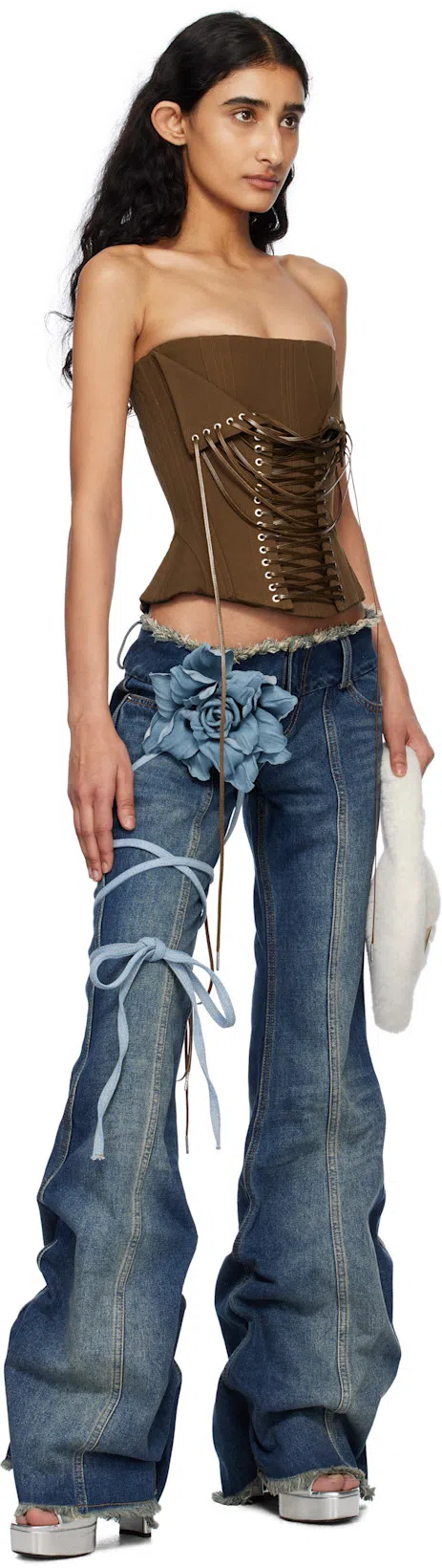 JIMMY CHOO Karli 125 Metallic Leather Platform Sandals In Silver