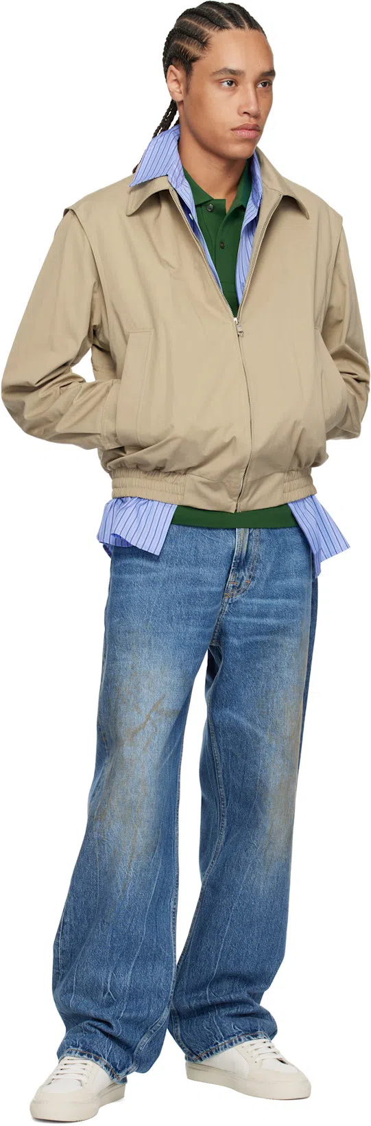 LACOSTE Stretch Pique Short-sleeve Slim Fit Polo Shirt In Green