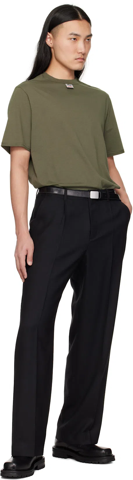 DRIES VAN NOTEN Black Leather Derbys