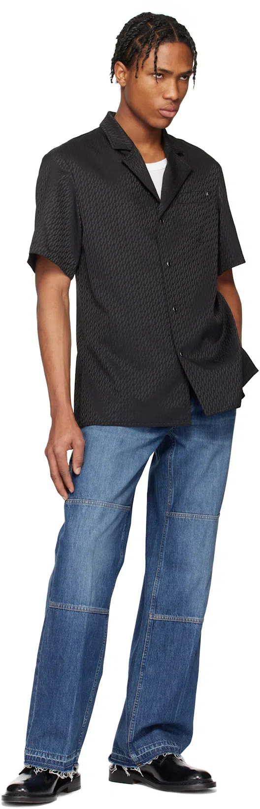 HELMUT LANG Modest Jacquard Shirt In Black