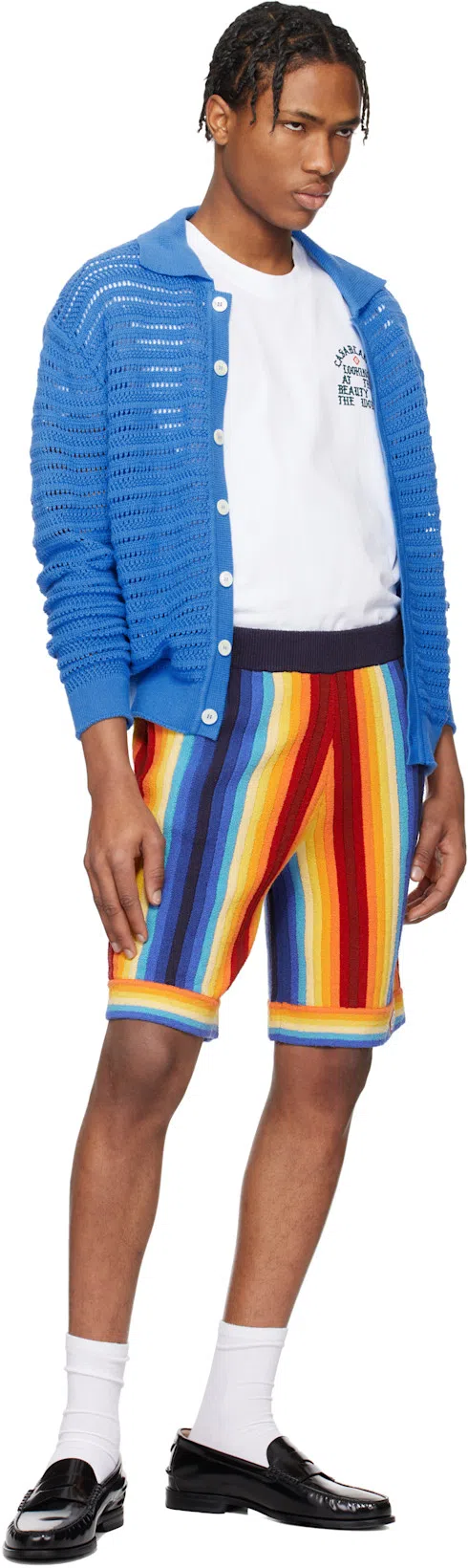 CASABLANCA Gradient Towelling Shorts In Multicolor