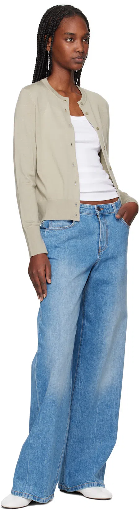 THE ROW Boheme Leather Mary Jane Ballerina Flats In Multi