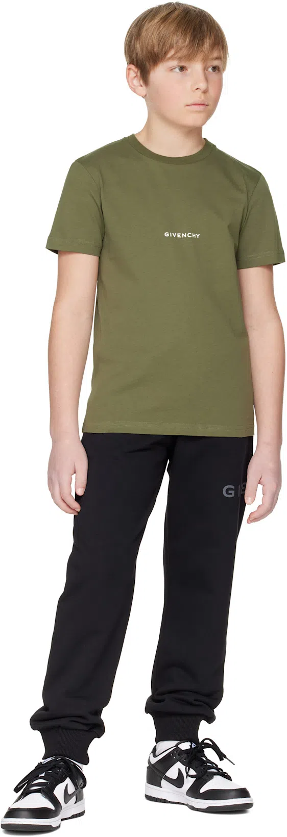 NIKE Kids Black Dunk Low Little Kids Sneakers In White