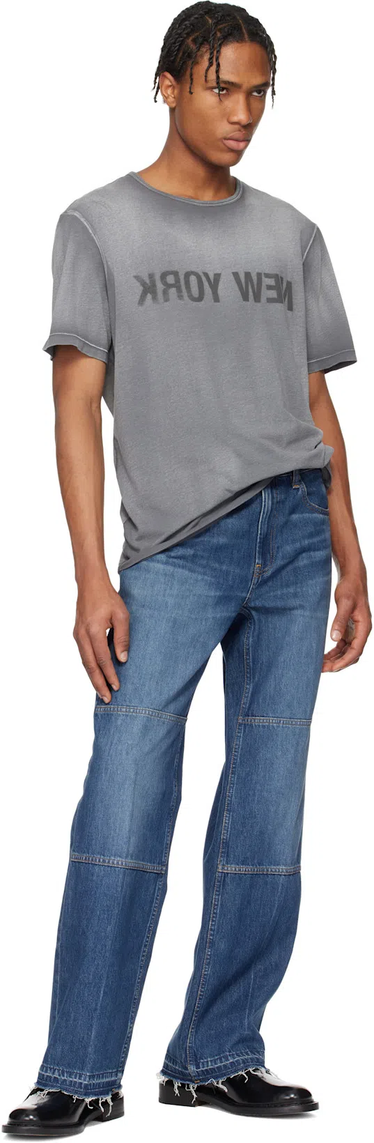 HELMUT LANG Man Grey T-shirts & Tank Tops