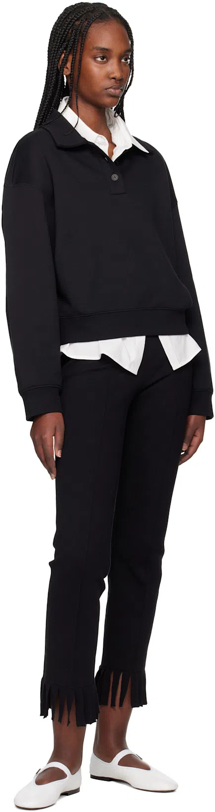 THE ROW Boheme Leather Mary Jane Ballerina Flats In Multi