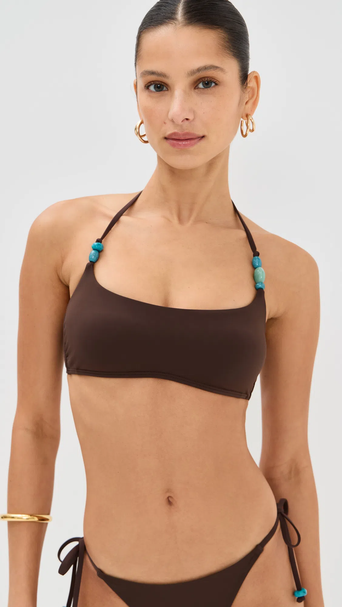 STAUD Shirley Raffia Mini Bucket Natural/tan