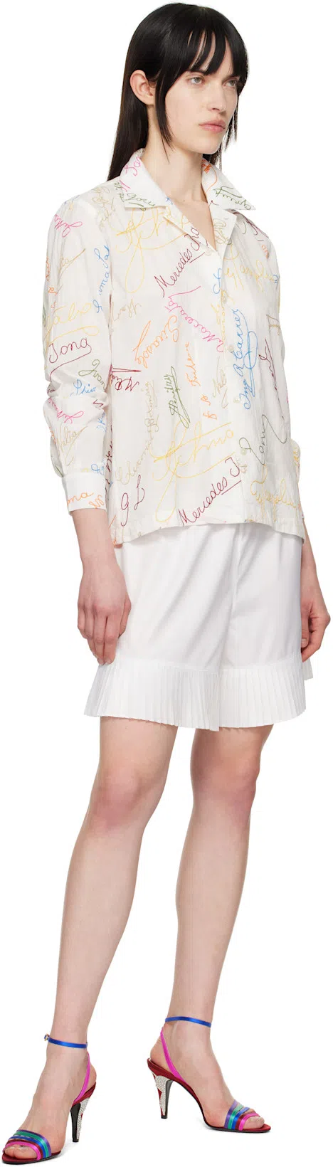 VALENTINO GARAVANI Valentino Ladycrush 85 Satin Sandals In Multicoloured