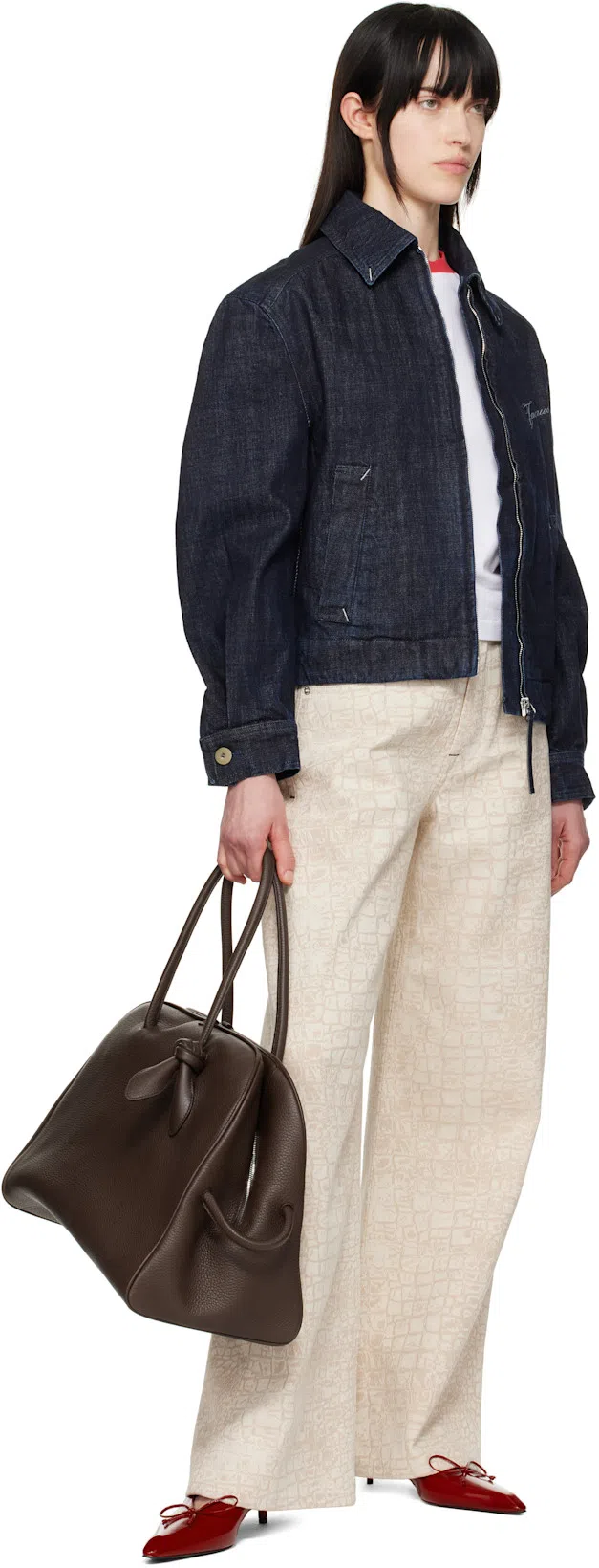 JACQUEMUS Women Les Slingbacks Cubisto B Kitten Heels In Red