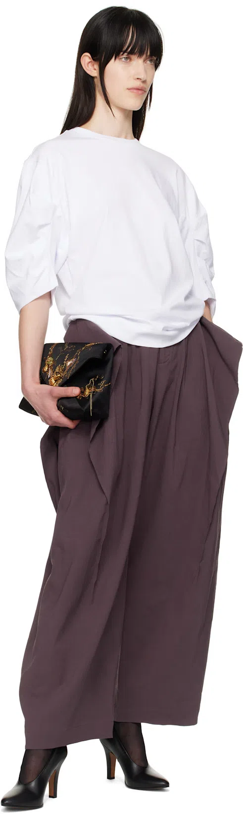 THE ROW 'prudens' Pointed Toe Pumps In Black