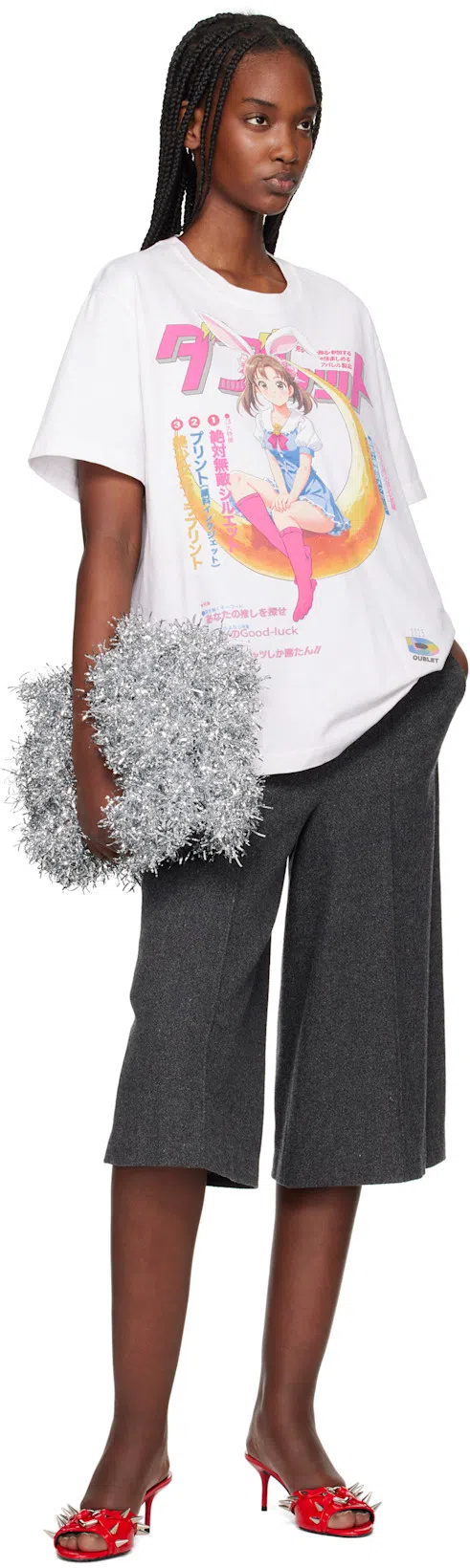 DOUBLET Silver Cheerleading Pompon Bag