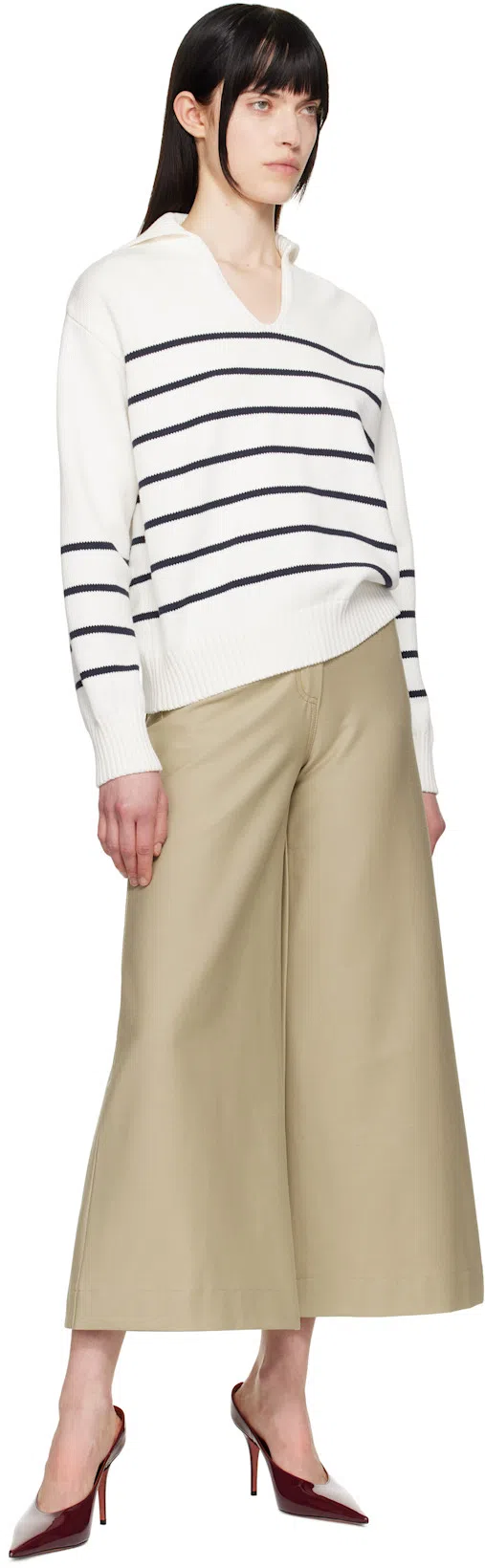 AMINA MUADDI Patent Leather Anok Mules 105 In Burgundy