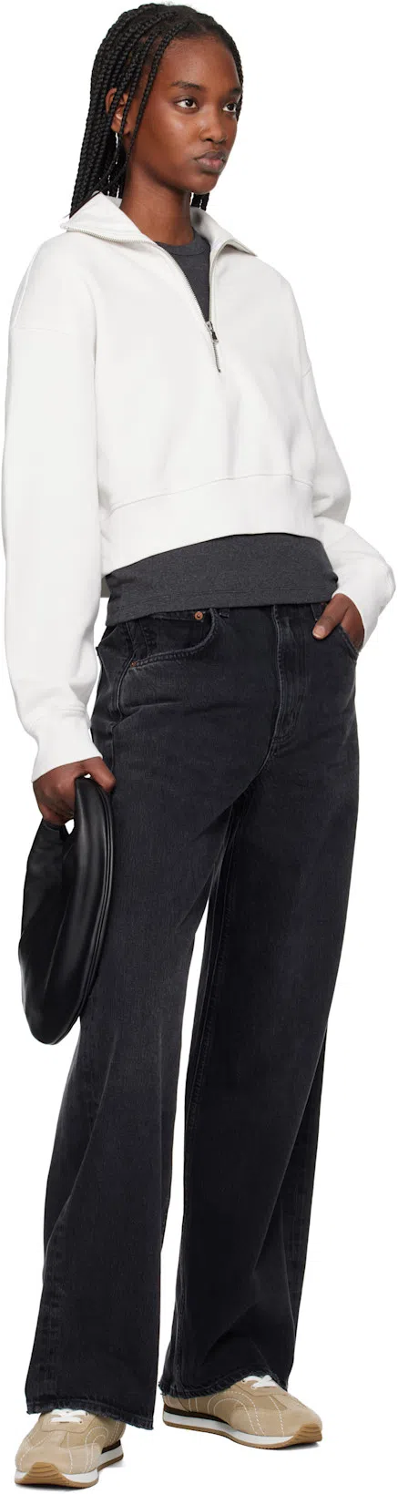 TOTÊME Toteme Nylon Low-top Sneakers In Beige