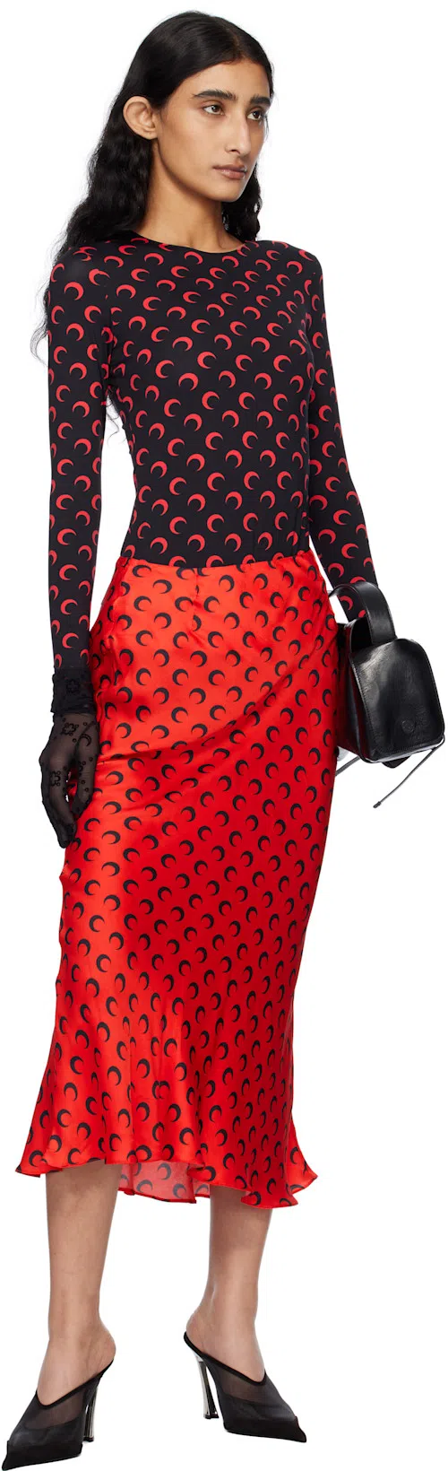 ACNE STUDIOS Sleek Calf Leather Tote Bag With Flap Pockets In Black