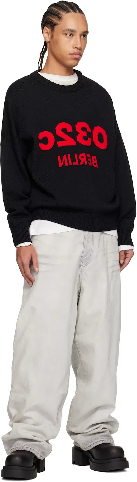 ACNE STUDIOS Mens Distressed Long-sleeve Logo T-shirt In Neutral